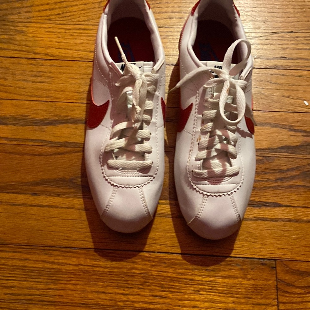 Nike cortez red white blue